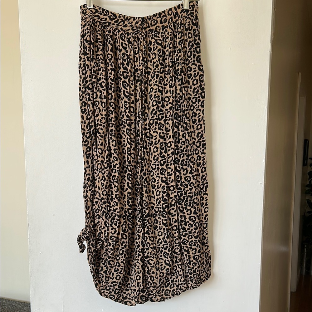 Leopard Print Maxi Skirt